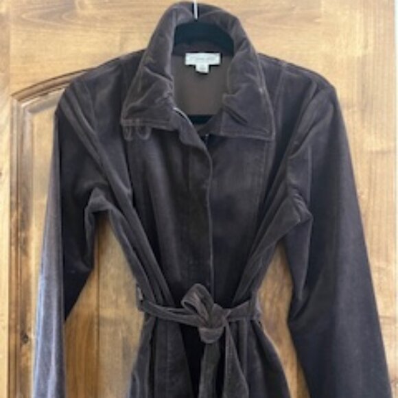 St. John  Sport Brown Velvet Jacket - Picture 1 of 8